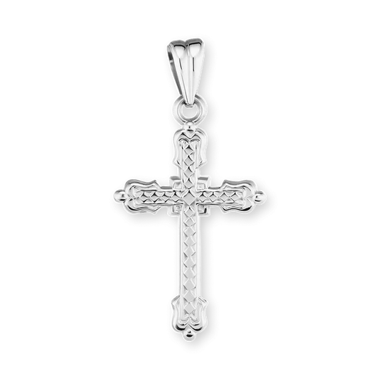 Sterling Silver Fancy Cross Pendant